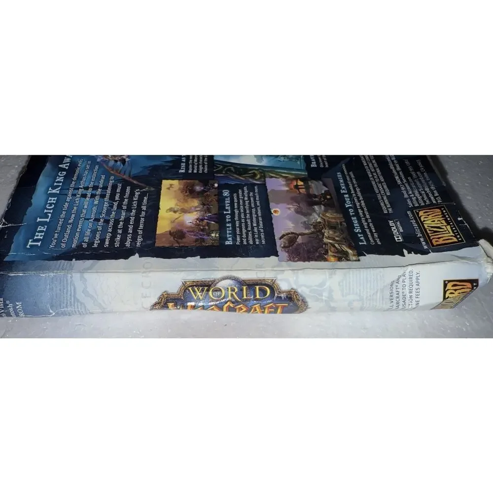 World of Warcraft Game With 2 Expansions Sets Lich King And Burning Crusades